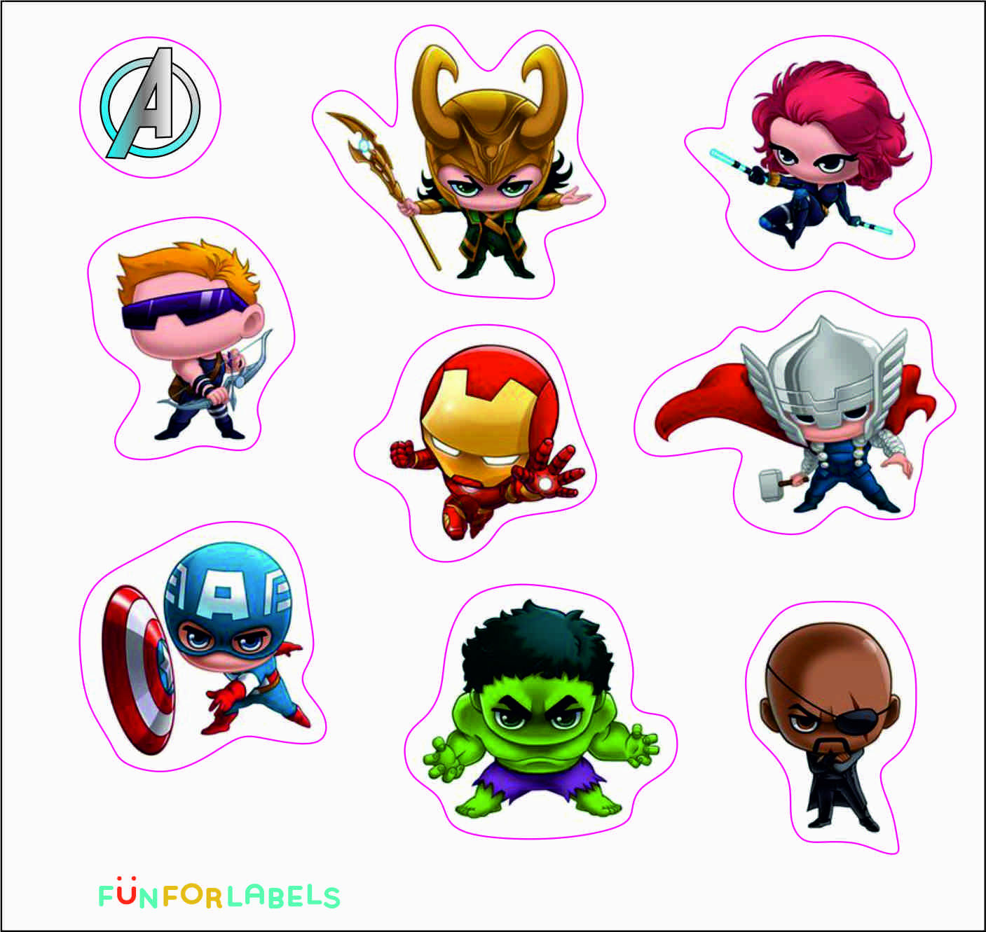 Stickers Avengers
