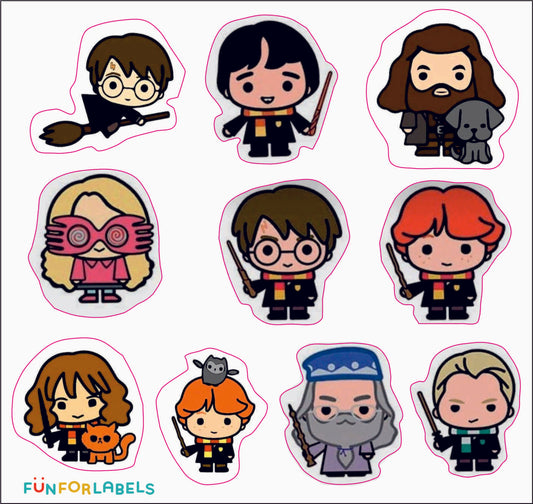 Stickers Harry Potter Dibujitos