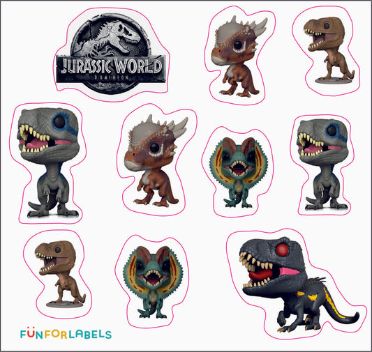 Stickers Jurassic Park Dinosaurios