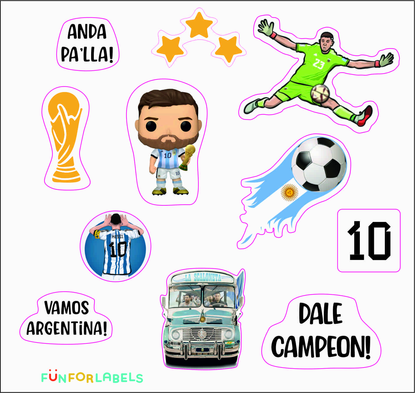 Stickers Argentina Campeon