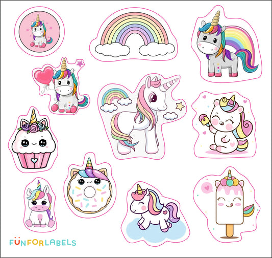 Stickers Unicornios